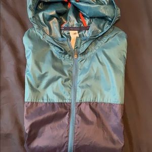 New balance windbreaker in blue tonal colorblock